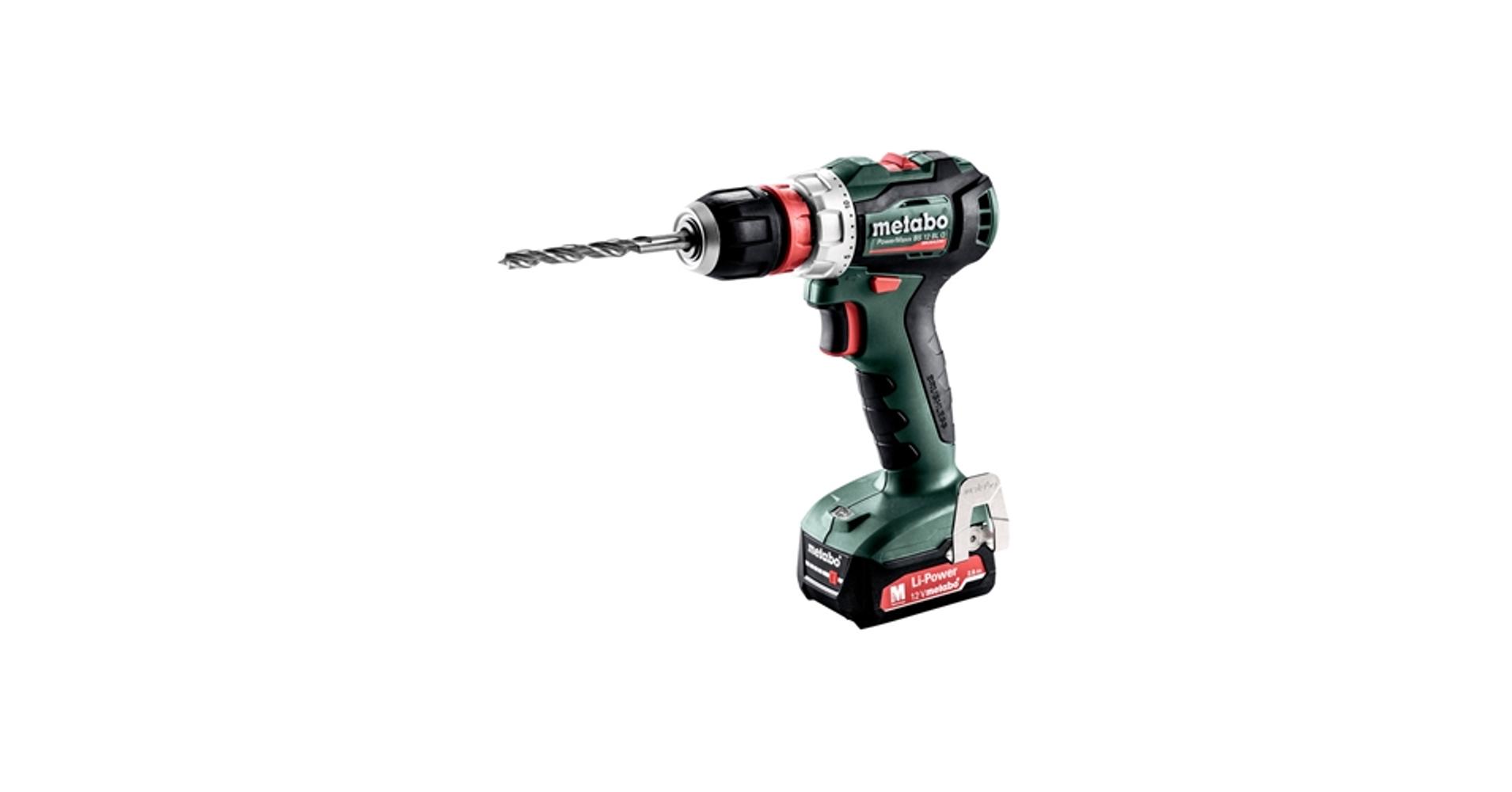 Metabo PowerMaxx BS 12 BL Quick (2x12V/2.0Ah SC30) akkus fúró-csavarozó ...