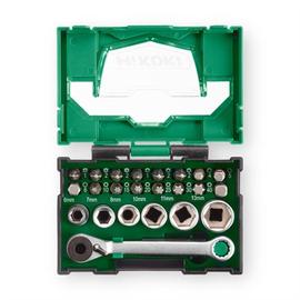 Hitachi-Hikoki bit- és dugókulcs készlet 1/4 24 részes HSC box1