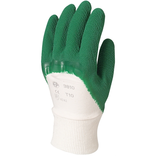 Mártott zöld krepp latex erős érdes szellőző kézhát 7